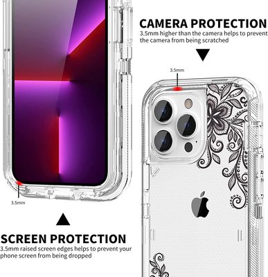 iMangoo Armor for iPhone 13 Pro Max Case Clear Phone Cases