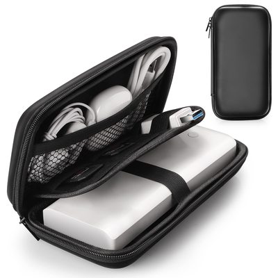 iMangoo Small Electronics Organizers Travel Case Black