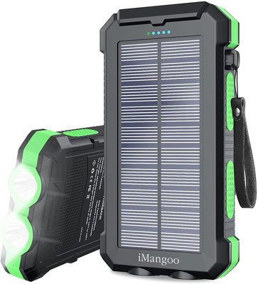 iMangoo Solar Charger 30000mAh Portable Solar Power Bank External USB Battery Charger