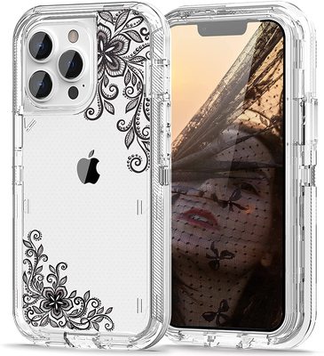 iMangoo for iPhone 13 Pro Case 6.1 Inch Clear Case