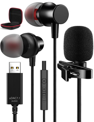 USB Earbuds for PC Computer, 8.2FT Extra Long Cord USB Headset