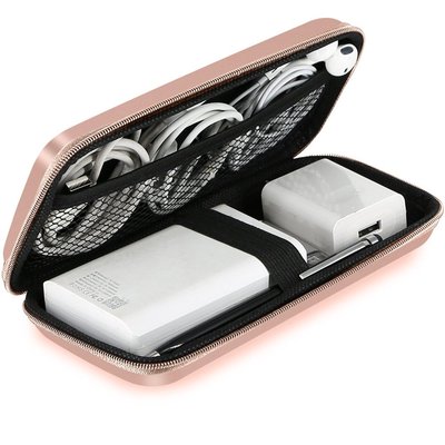 iMangoo Shockproof Carrying Case Hard Protective EVA Case Rose Gold