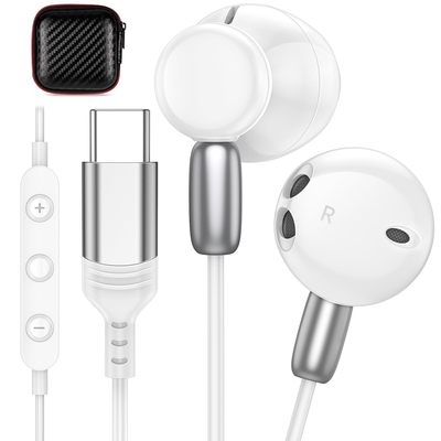 iMangoo USB C Plug in Headphones Wired for Apple iPhone 16 Pro Max